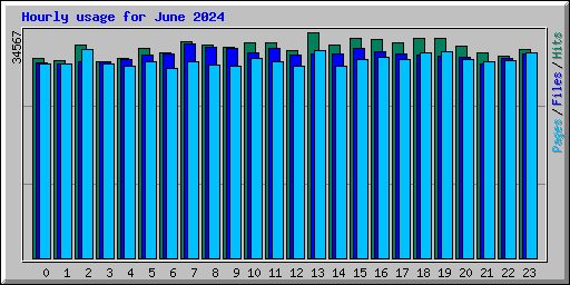 Hourly usage for June 2024