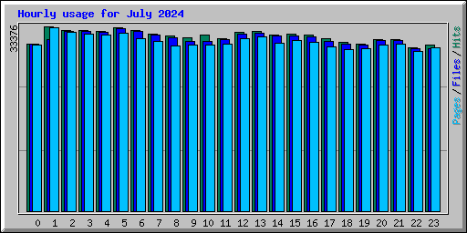 Hourly usage for July 2024