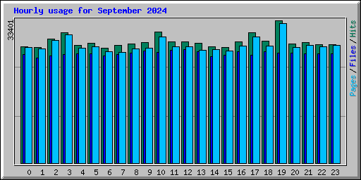 Hourly usage for September 2024